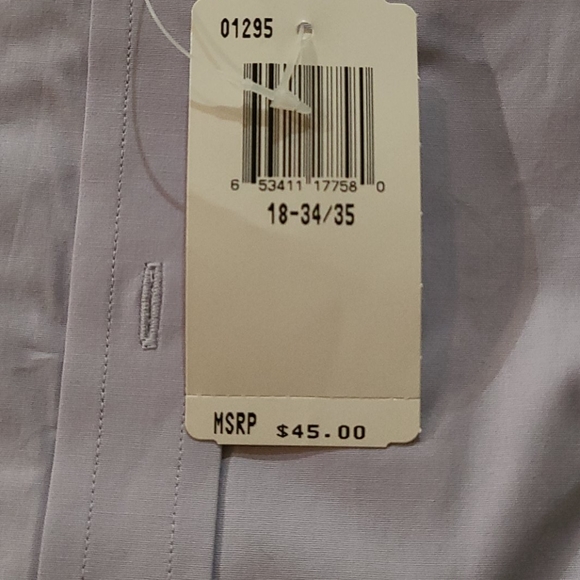 Lilac/purple long sleeve dress shirt - Picture 3 of 4